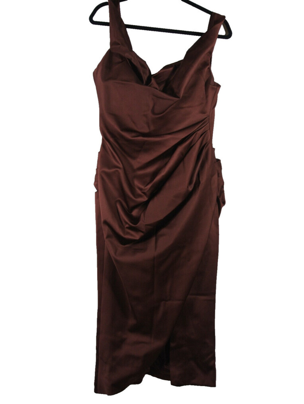 NEW, House of CB Raisin Off Shoulder Corset Dress in brown Sz L #MD2613 - Picture 6 of 10